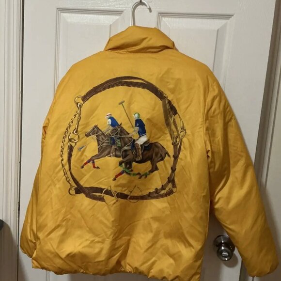 Polo Ralph Lauren Limited Edition Equestrian Yellow Puffer - Picture 1 of 4